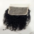 Curly human hair weft