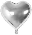 HIPPITY HOP SILVER 18 INCH HEART STAR FOIL BALLOON FOR PARTY DECORATION