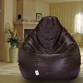 Brown Beans Filled Elite Bean Bag with Footstool