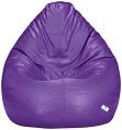Purple Beans Filled Elite Bean Bag with Footstool