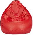 Red Classic Bean Bag Cover Without Beans