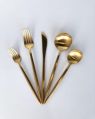 Baha- Gold Brass Modern Cutlery