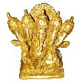 S9031-02 - Herambha Ganapathi Heramba Ganesh Idol in Brass 4.25inch 980grams