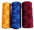 Yellow Blue Maroon Dyed cotton stitching thread
