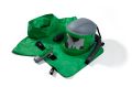 Green & Black nova 3 abrasive blasting respiratory helmet