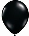 Hippity Hop Metallic Plain Solid Black Balloons 9 Inch 1.8 Gram Pack Of 35 For Party Decoration