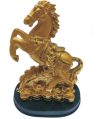 Golden Lucky Horse on Coins and Ingot with Steps of Success 8 Inch 540Grams &amp;ndash; S912807