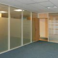 Plywood and Laminated laminated glass partition work