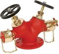 MS Goden-red Plain High Pressure Double Headed Hydrant Valve
