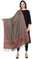 Grey Woolen Embroidered Shawl