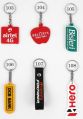 Rectangle Multi Colour Printed 20-30gm silicone rubber keychain