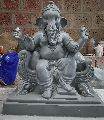 1.5 Feet Clay Colored Ganesha Statue
