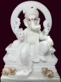 12 Inch POP Ganesha Statue