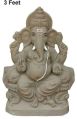 3 Feet Clay Ganesha Statue