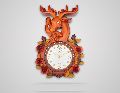 Deer Head Wall Clock