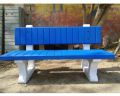 Rectangular Multicolor concrete bench