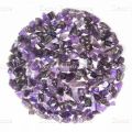 Purple raw amethyst stone chips