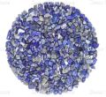 Blue raw lapis lazuli stone chips