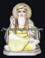 Powder Coated White Painted marble guru nanak dev ji statue