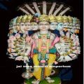 Available in  many Different colors Printed marble lord krishna virat roop statue