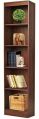 Brown Cream Red White Coated Wooden Bookshelf