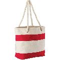 COTTON PRINTED BAG WITH ROPE HANDLE
