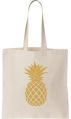 COTTON TOTE BAG WITH YELLOW PRINT