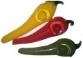 Available in many colors Plain Polished vegetable shape glass smoking pipes