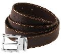 Brown Plain mens leather belt