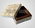 Rectangular Square Available in Different Colors oyster shell jewelry box