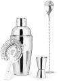 Stainless Steel Shiny Silver Barware Set
