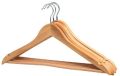 Plain Brown Rectangular Wooden Hangers