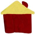 Brown House Shaped Baby Pillow