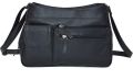 Plain Leather work Leather Square Black 3-4 Kg Black Pu Bag