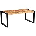 Plain Iron & Wooden Coffee Table