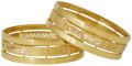 Gold Round Golden tan439 handmade fancy bandhel bangles