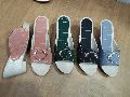 Multicolor Ladies Fancy Sandals