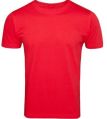 Mens Cotton Red T Shirt