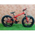 Red Mac Wheel 21 Gears Fat Tyre Foldable Cycle