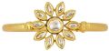 Indian Bollywood Floral Kundan Crystal Wedding Bridal Open Cuff Bangle Bracelet Jewelry