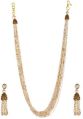 mutilayer strand faux pearl beaded collar necklace set
