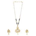 Indian Jewelry Bollywood Antique Faux Pearl Crystal Kundan Pendant Choker Necklace Earrings Wedding