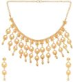 women bollywood gold tone earrings choker necklace set