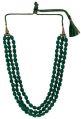 multi layered bollywood faux emerald beads wedding necklace