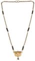 Indian Traditional Mangalsutra Black Beaded Pearl Temple Pendant Necklace Jewelry for Women