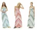 Multicolor printed maxi dress