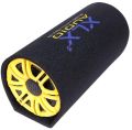 Pure 3 MDF Board Round D - Shape Blue And Yellow Polished 8 inch inbuilt amp subwoofer 4000w bass tube