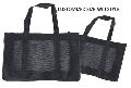 Black Plain reusable mesh shopping bag