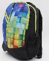 POLESTAR multi Polyester black nylon printed backpack