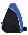 Salute Black/Blue Polyester sling backpack sports bag